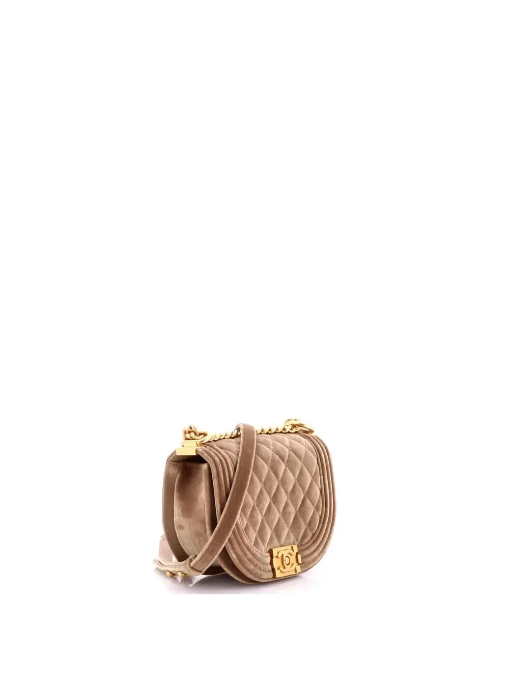 Chanel Boy Curved Messenger Bag Quilted #343387C40B